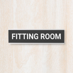 Fitting Room Door Sign