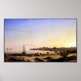 Fitz Henry Lane Stage Fort Gloucester Harbour Poster