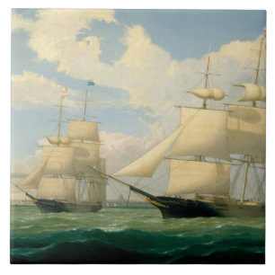 Fitz Henry Lane - The Ships "Winged Arrow" Tile