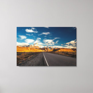 Fitz Roy In Morning Light Canvas Print