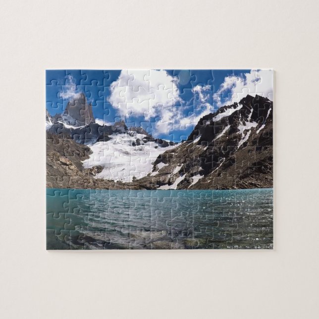 Fitz Roy Massif and Lago de Las Tres Jigsaw Puzzle (Horizontal)