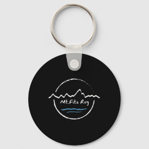 Fitz Roy Mountain Range And Laguna Capri Key Ring