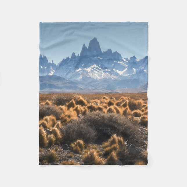 Fitz Roy, Patagonia, Argentina Fleece Blanket (Front)