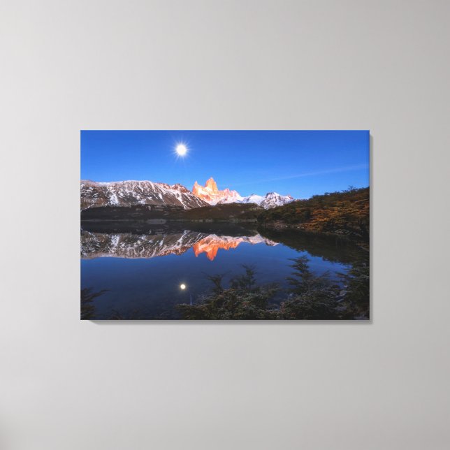 Fitz Roy'S Reflection Canvas Print (Front)