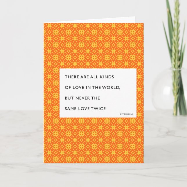 Fitzgerald All Kinds of Love Valentine Holiday Card (Front)