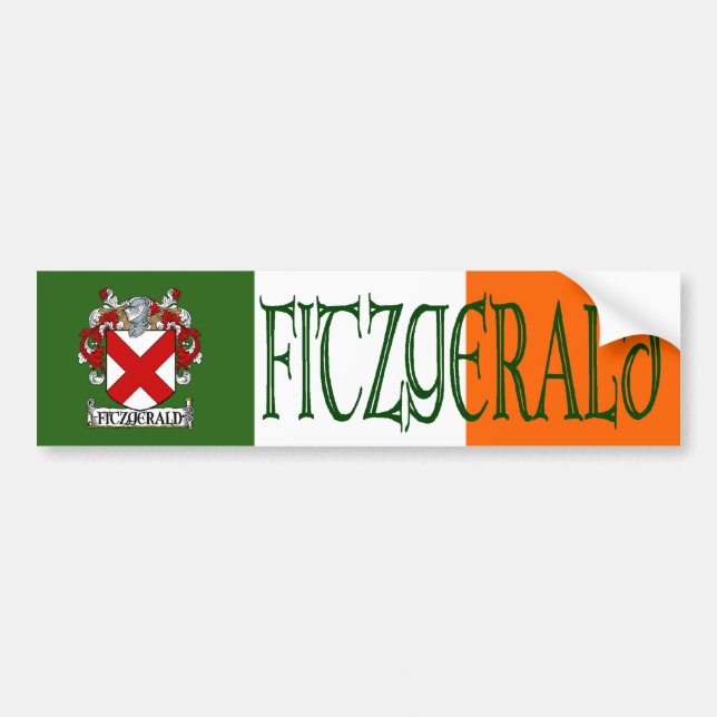 Fitzgerald Coat of Arms Bumper Sticker (Front)