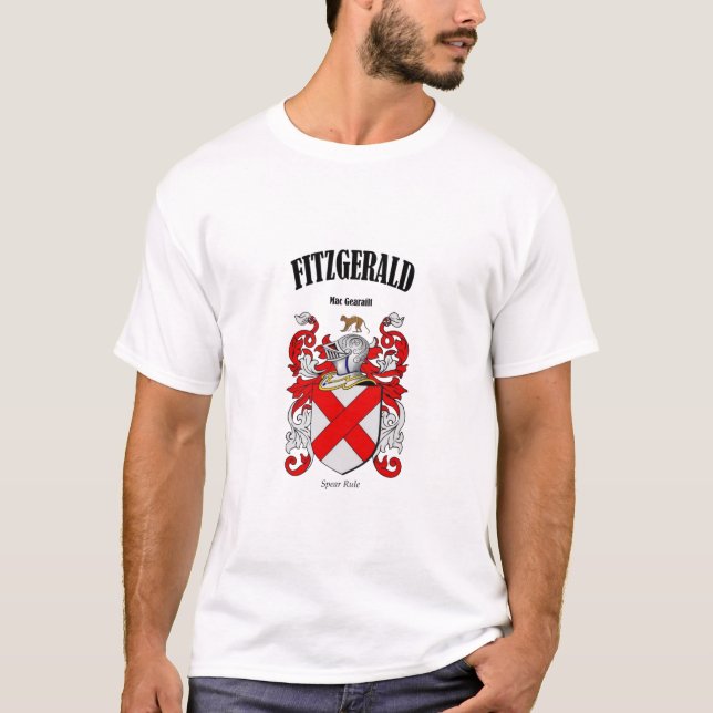FITZGERALD Crest Translation & Meaning T-Shirt (Front)