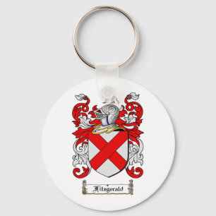 FITZGERALD FAMILY CREST - FITZGERALD COAT OF ARMS KEY RING