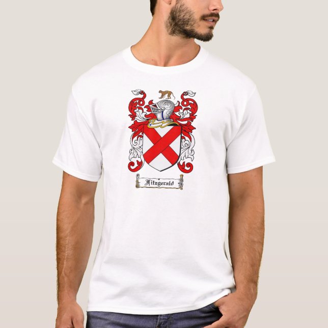 FITZGERALD FAMILY CREST -  FITZGERALD COAT OF ARMS T-Shirt (Front)