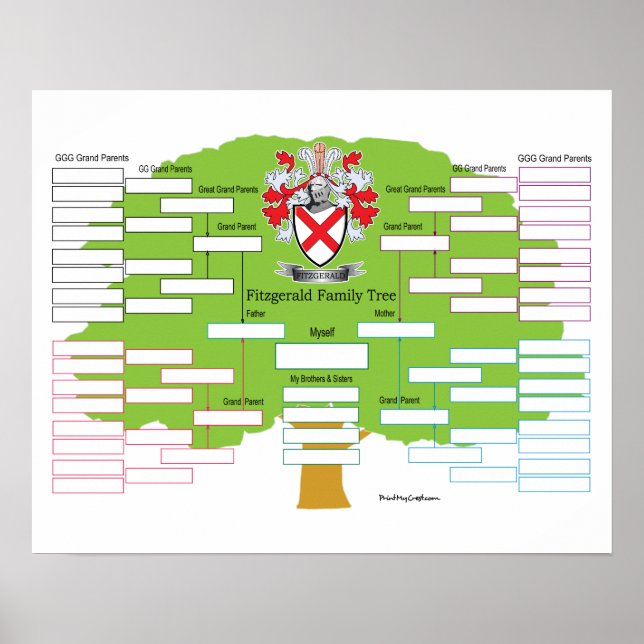 Fitzgerald Family Tree Poster (Front)