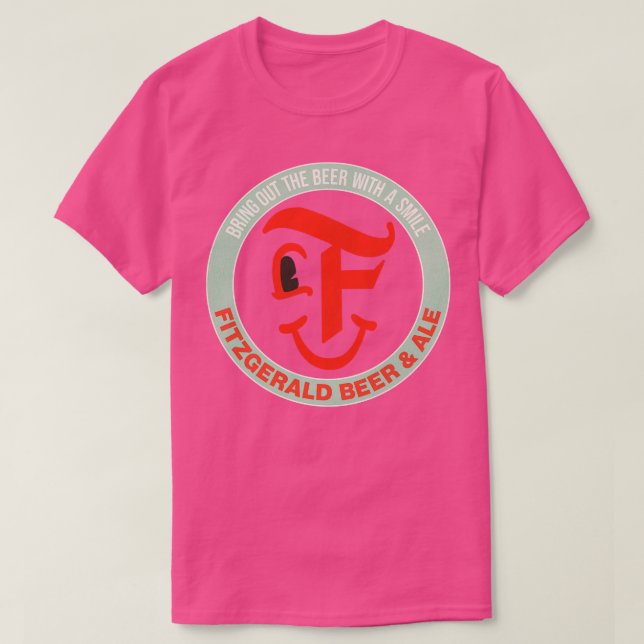 Fitzgerald Retro Defunct Beer Ale T-Shirt (Design Front)