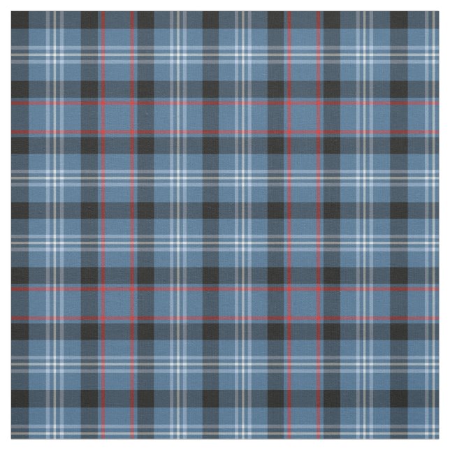 Fitzgerald Tartan Pattern Blue Irish Plaid Fabric (Swatch)
