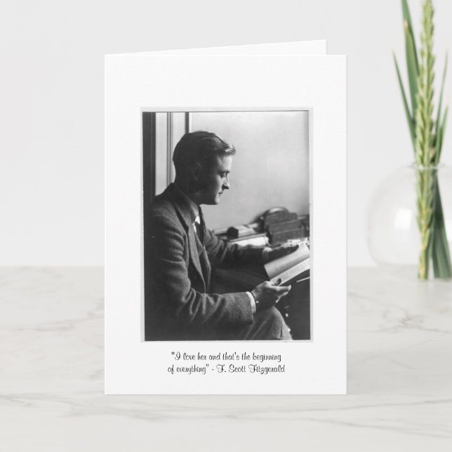 Fitzgerald "That's the beginning" Greeting Card (Front)