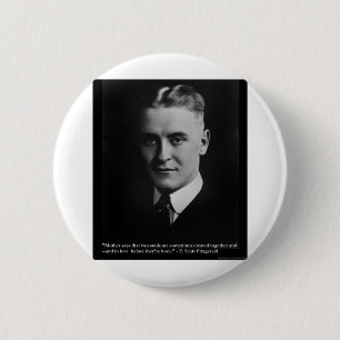 Fitzgerald "Two Souls" & Quote Tees & Gifts 6 Cm Round Badge