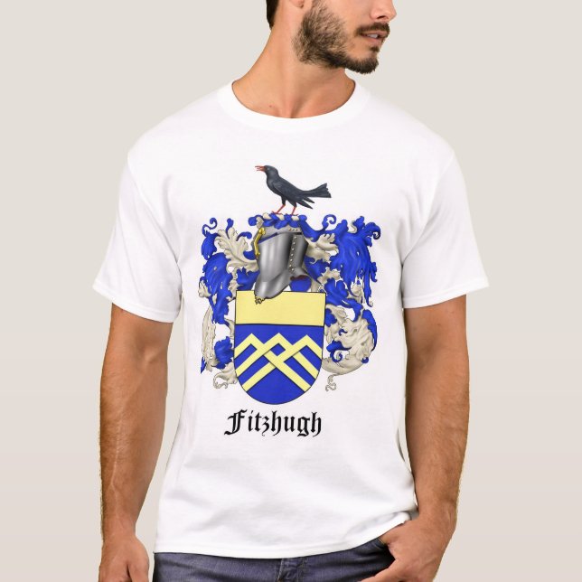Fitzhugh Family Heraldry LARGE CREST T-Shirt (Front)