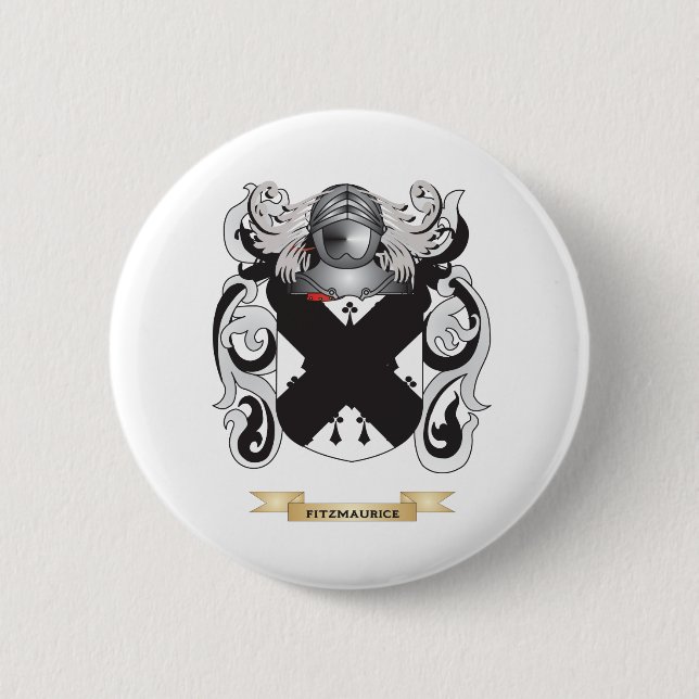 Fitzmaurice Coat of Arms 6 Cm Round Badge (Front)