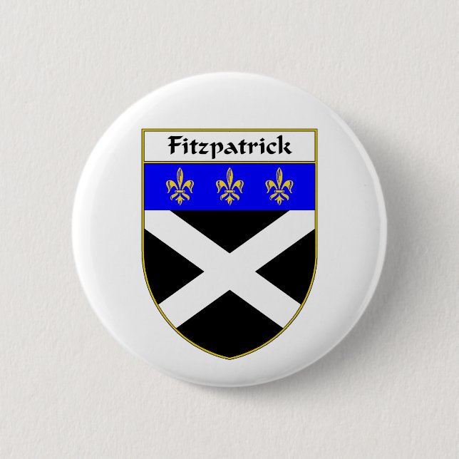 Fitzpatrick Coat of Arms/Family Crest 6 Cm Round Badge (Front)