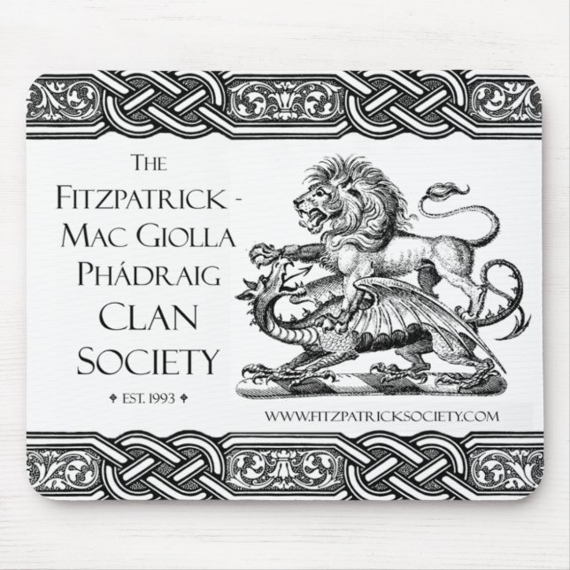 Fitzpatrick-Mac Giolla Phádraig Society Design I M Mouse Mat (Front)