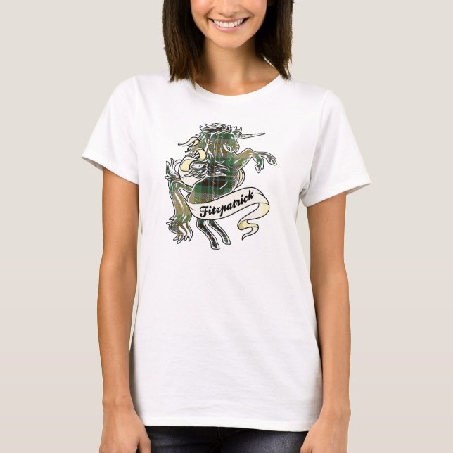 Fitzpatrick Tartan Unicorn T-Shirt (Front)