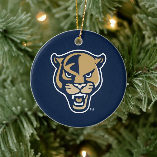 FIU Panther Head Ceramic Tree Decoration (Tree)