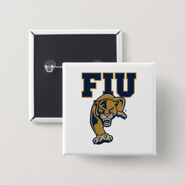 FIU Panthers 15 Cm Square Badge (Front & Back)