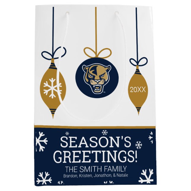 FIU Panthers - Christmas Medium Gift Bag (Front)