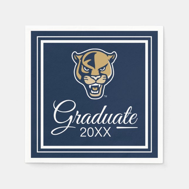 FIU Panthers Graduation Napkin (Front)