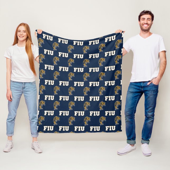 FIU Panthers Pattern Fleece Blanket (In Situ)