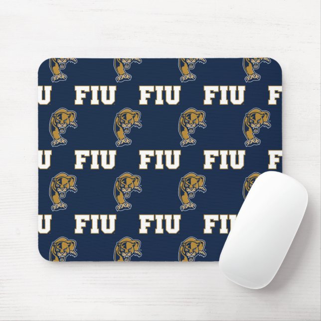 FIU Panthers Pattern Mouse Mat (With Mouse)