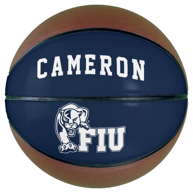 FIU Panthers - White Logo Basketball (Front)
