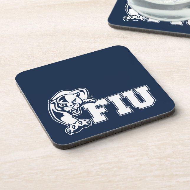 FIU Panthers - White Logo Coaster (Left Side)