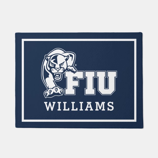 FIU Panthers - White Logo Doormat (Front)