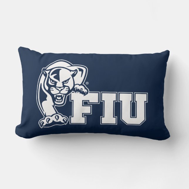 FIU Panthers - White Logo Lumbar Cushion (Front)