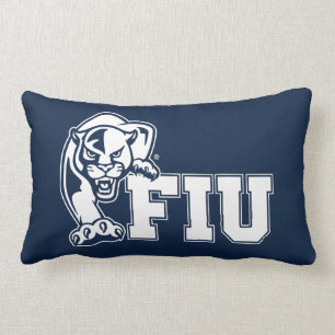 FIU Panthers - White Logo Lumbar Cushion