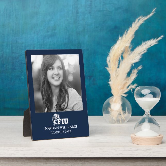 FIU Panthers - White Logo Plaque (Side)