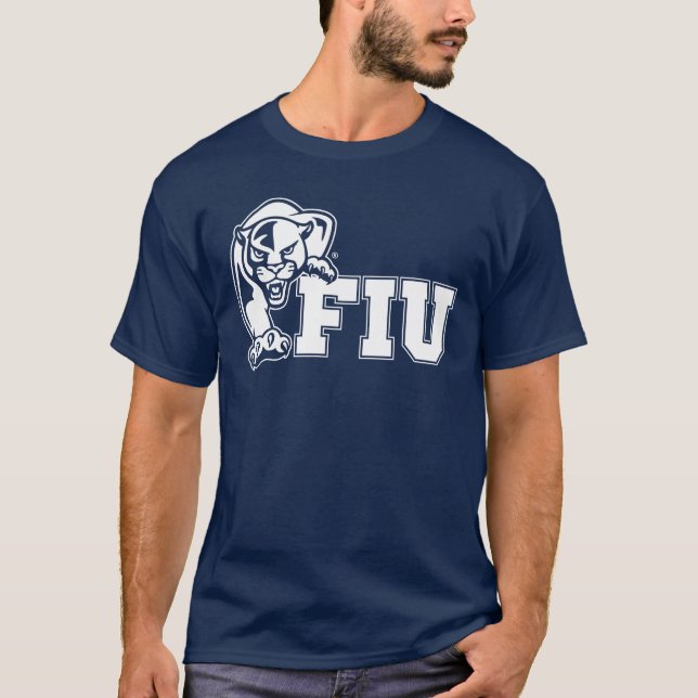 FIU Panthers - White Logo T-Shirt (Front)