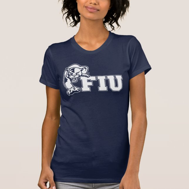 FIU Panthers - White Logo T-Shirt (Front)