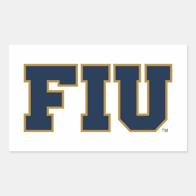 FIU RECTANGULAR STICKER (Front)