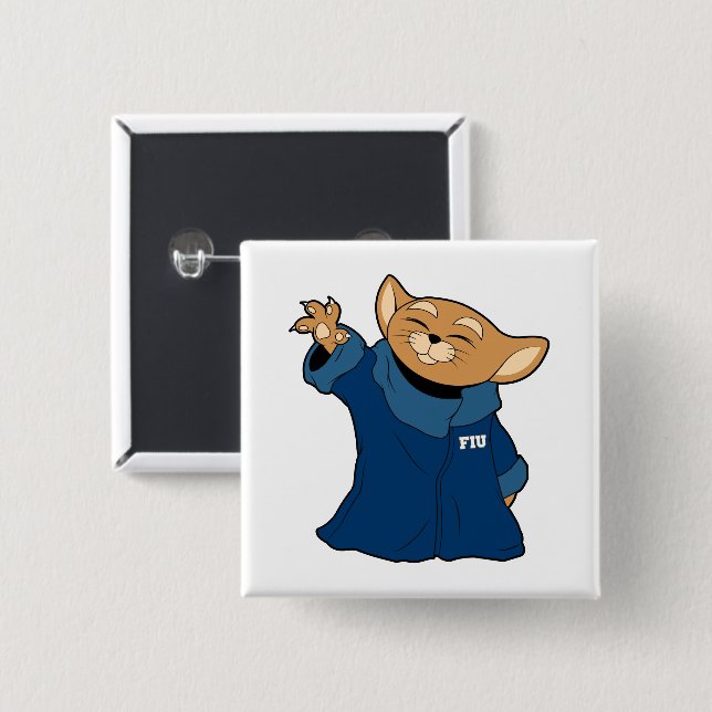 FIU | Roary The Child 2 15 Cm Square Badge (Front & Back)