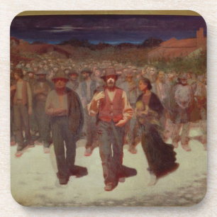 Fiumana (The Human Tide) 1895-96 (oil on canvas) Coaster