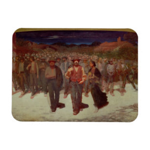 Fiumana (The Human Tide) 1895-96 (oil on canvas) Magnet