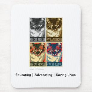 FIV Cat Rescue Mouse Mat