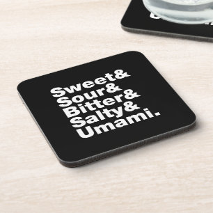 Five Basic Tastes Coaster
