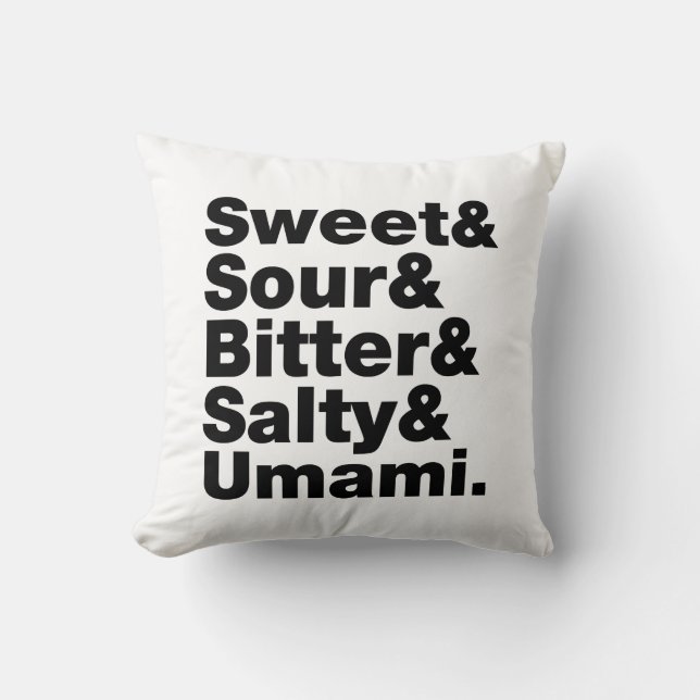 Five Basic Tastes Cushion (Front)