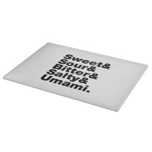 Five Basic Tastes Cutting Board