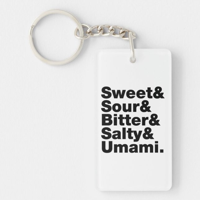 Five Basic Tastes Key Ring (Front)