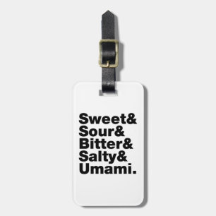 Five Basic Tastes Luggage Tag