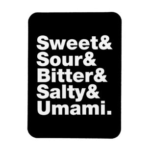 Five Basic Tastes Magnet