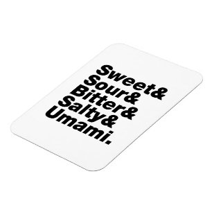 Five Basic Tastes Magnet