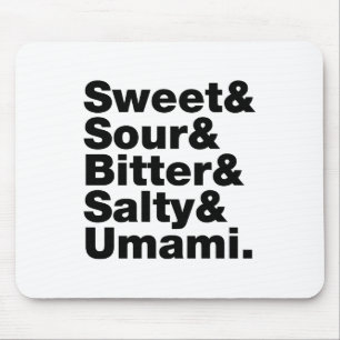 Five Basic Tastes Mouse Mat